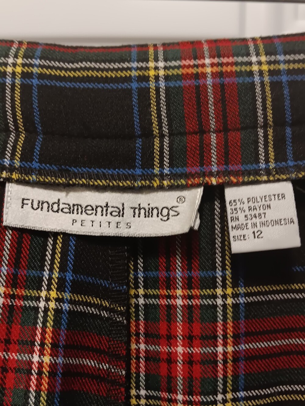 VTG Fundamental Things| Petite Sz 12 Tartan Plaid Pleated Shorts Preppy Academia - Picture 2 of 5